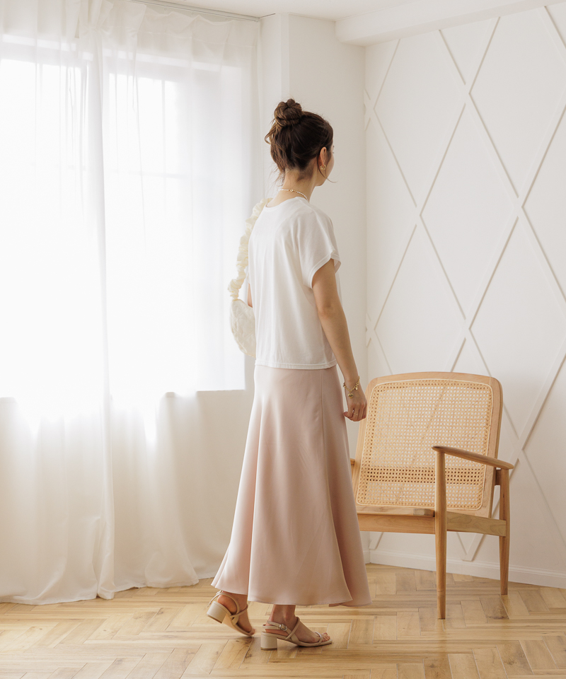 OUTLET】silky flare skirt～ｼﾙｷｰﾌﾚｱｽｶｰﾄ | flower／フラワー公式通販