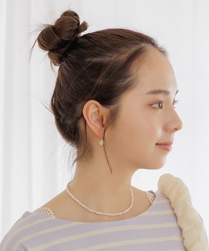 rain drop pearl pierce～ﾚｲﾝﾄﾞﾛｯﾌﾟﾊﾟｰﾙﾋﾟｱｽ | flower／フラワー