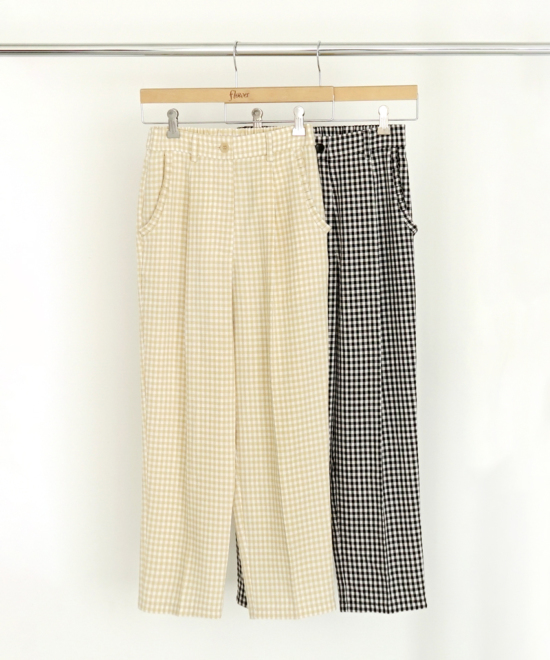 OUTLET】playful check pants～ﾌﾟﾚｲﾌﾙﾁｪｯｸﾊﾟﾝﾂ | flower／フラワー公式通販