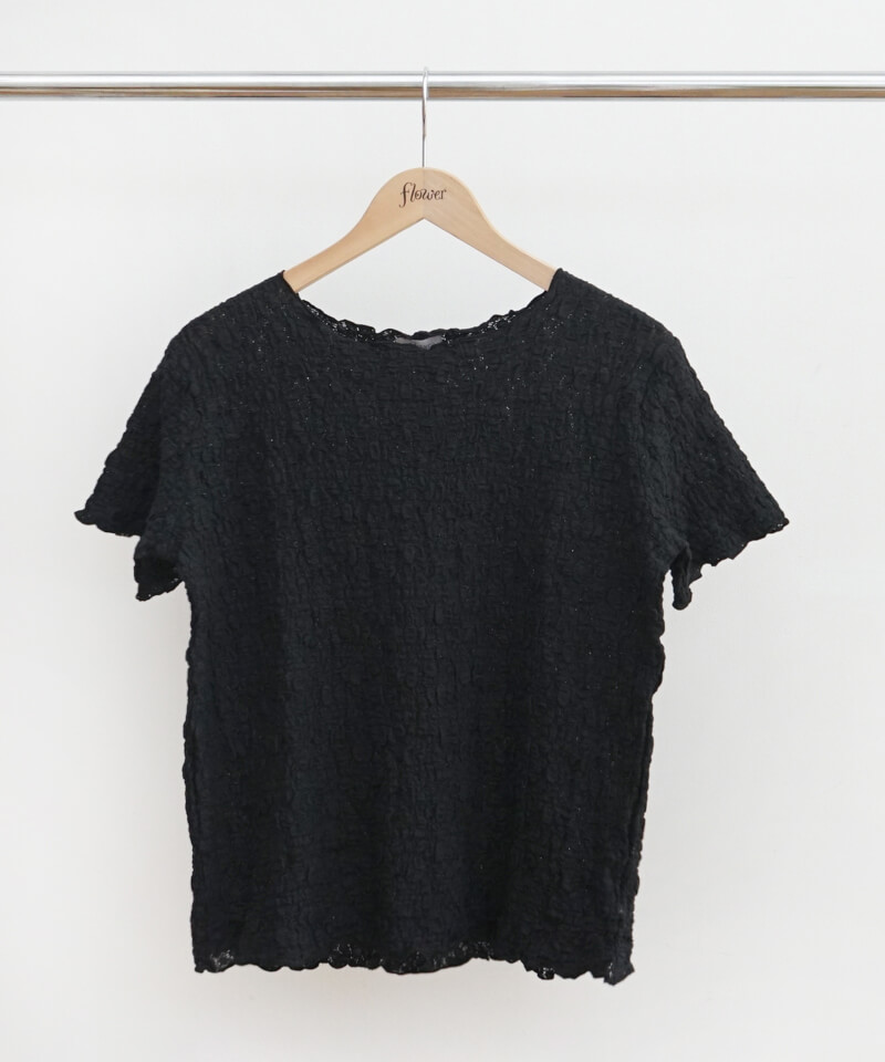 half shabby lace top2～ﾊｰﾌｼｬﾋﾞｰﾚｰｽﾄｯﾌﾟ2 | flower／フラワー
