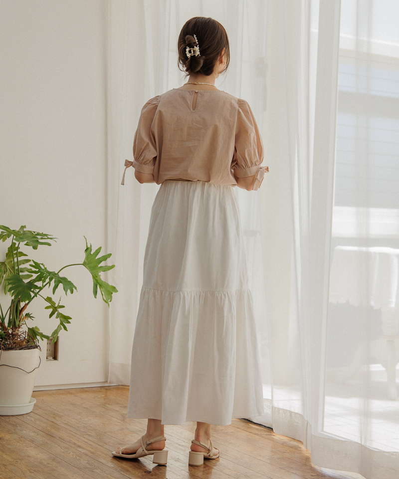 OUTLET】volume tiered skirt～ﾎﾞﾘｭｰﾑﾃｨｱｰﾄﾞｽｶｰﾄ | flower／フラワー