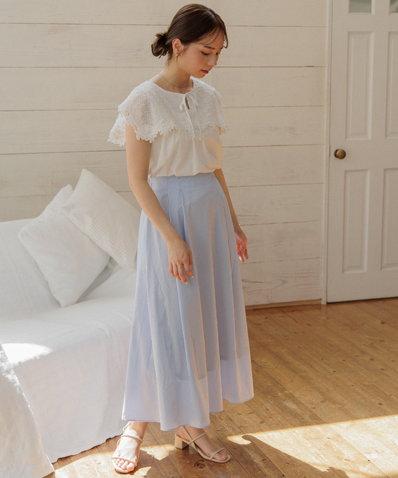 OUTLET】summery flare skirt～ｻﾏﾘｰﾌﾚｱｽｶｰﾄ | flower／フラワー公式通販