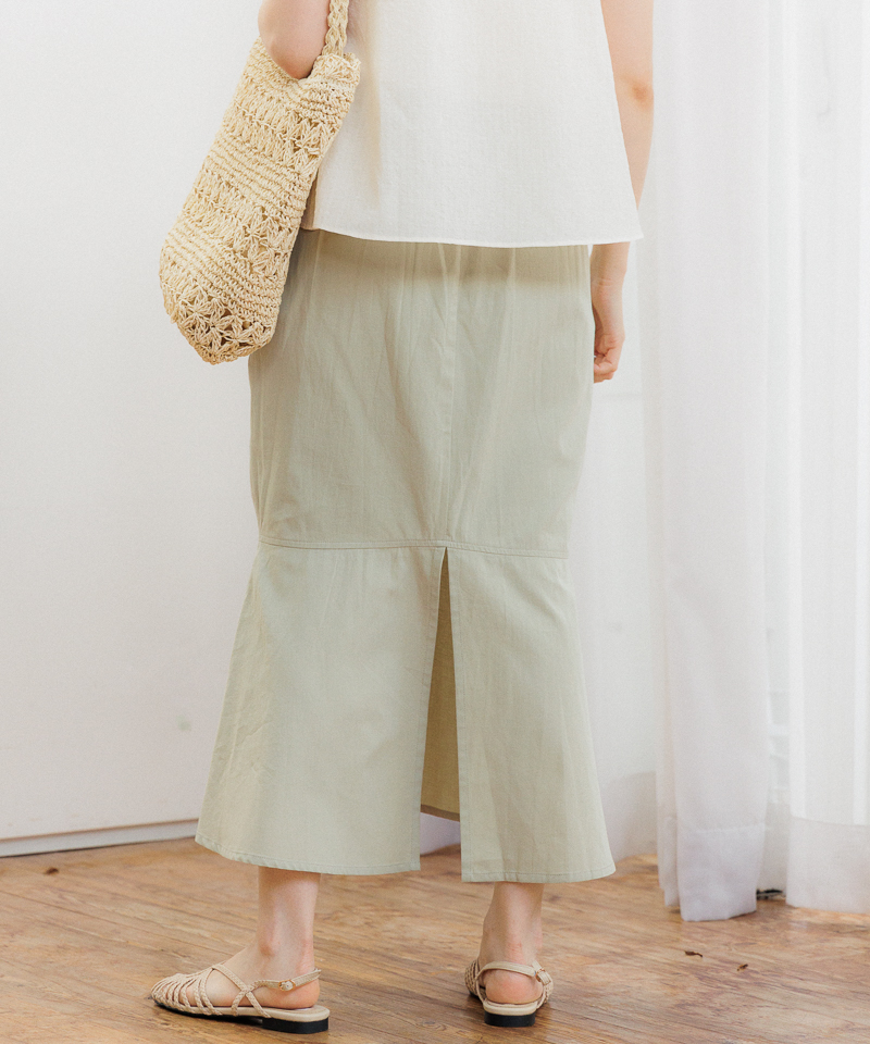 OUTLET】slit mermaid skirt～ｽﾘｯﾄﾏｰﾒｲﾄﾞｽｶｰﾄ | flower