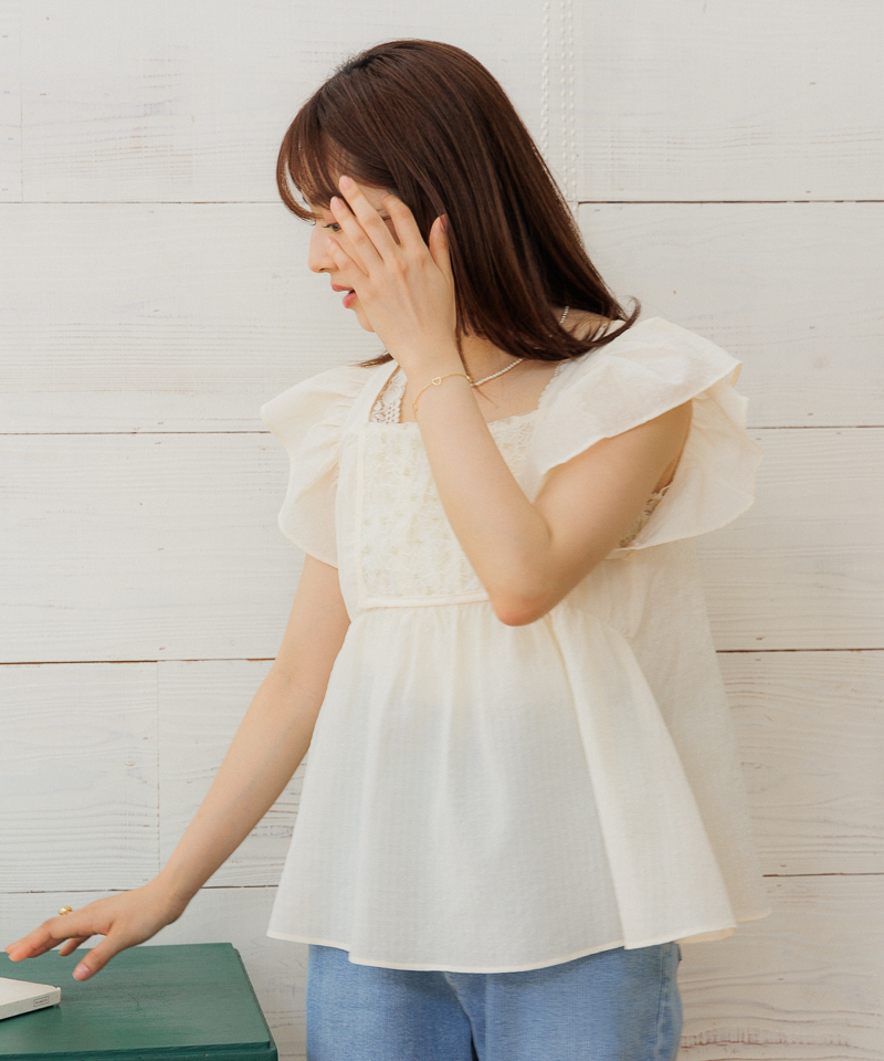 glass bloom blouse～ｸﾞﾗｽﾌﾞﾙｰﾑﾌﾞﾗｳｽ | flower／フラワー公式通販