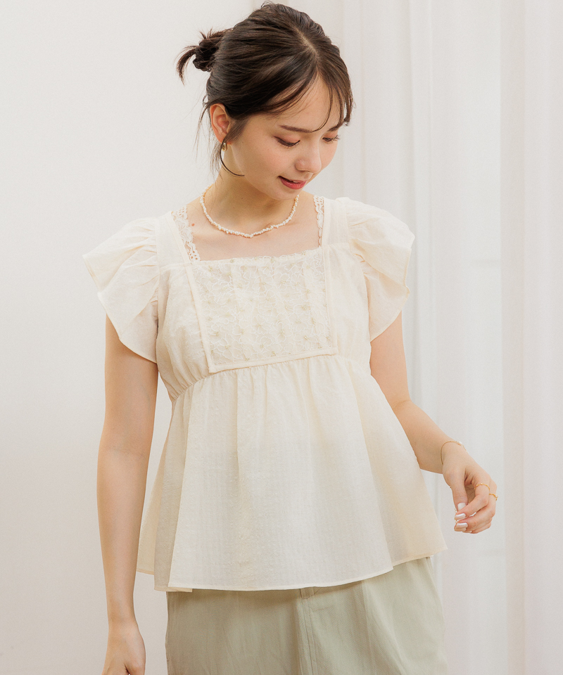 ピンコ レディース シャツ トップス Bloom Blouse White-