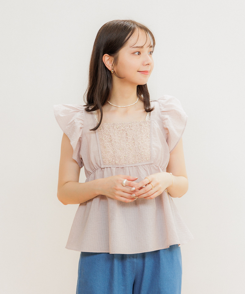 glass bloom blouse～ｸﾞﾗｽﾌﾞﾙｰﾑﾌﾞﾗｳｽ | flower／フラワー公式通販