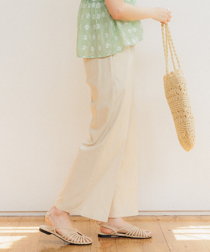 linen tuck pants～ﾘﾈﾝﾀｯｸﾊﾟﾝﾂ | flower／フラワー公式通販