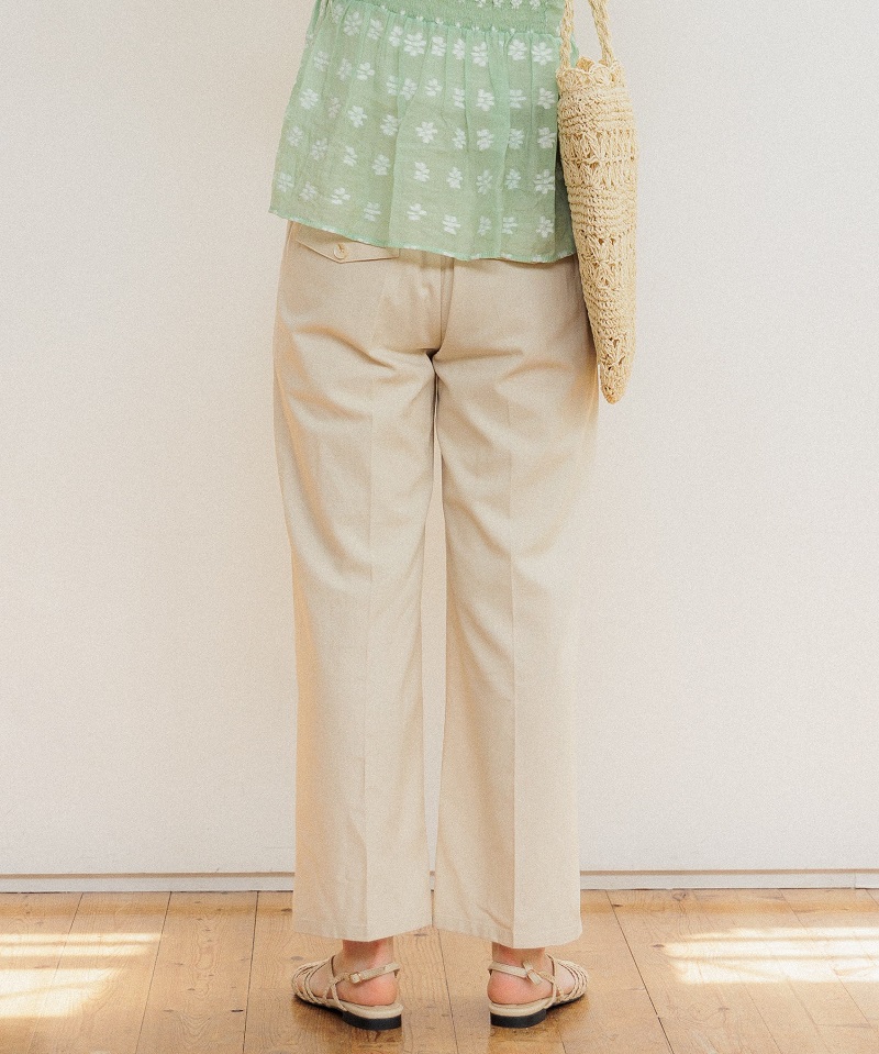 linen tuck pants～ﾘﾈﾝﾀｯｸﾊﾟﾝﾂ | flower／フラワー公式通販