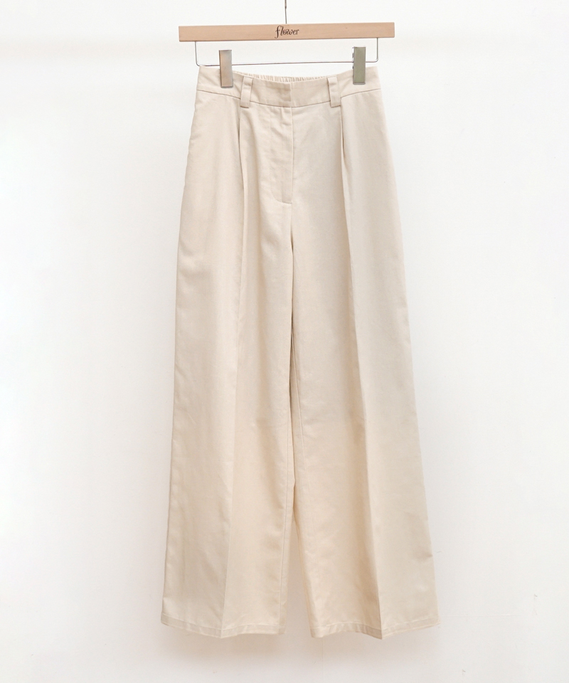 linen tuck pants～ﾘﾈﾝﾀｯｸﾊﾟﾝﾂ | flower／フラワー公式通販