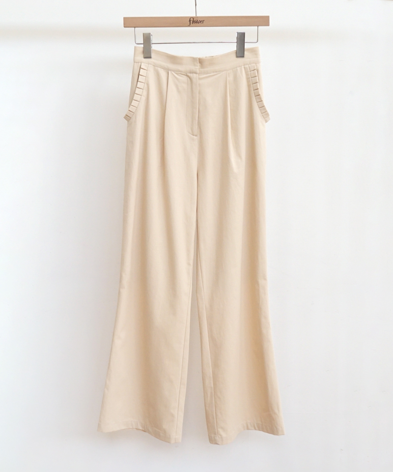 frill tuck pants～ﾌﾘﾙﾀｯｸﾊﾟﾝﾂ | flower／フラワー公式通販