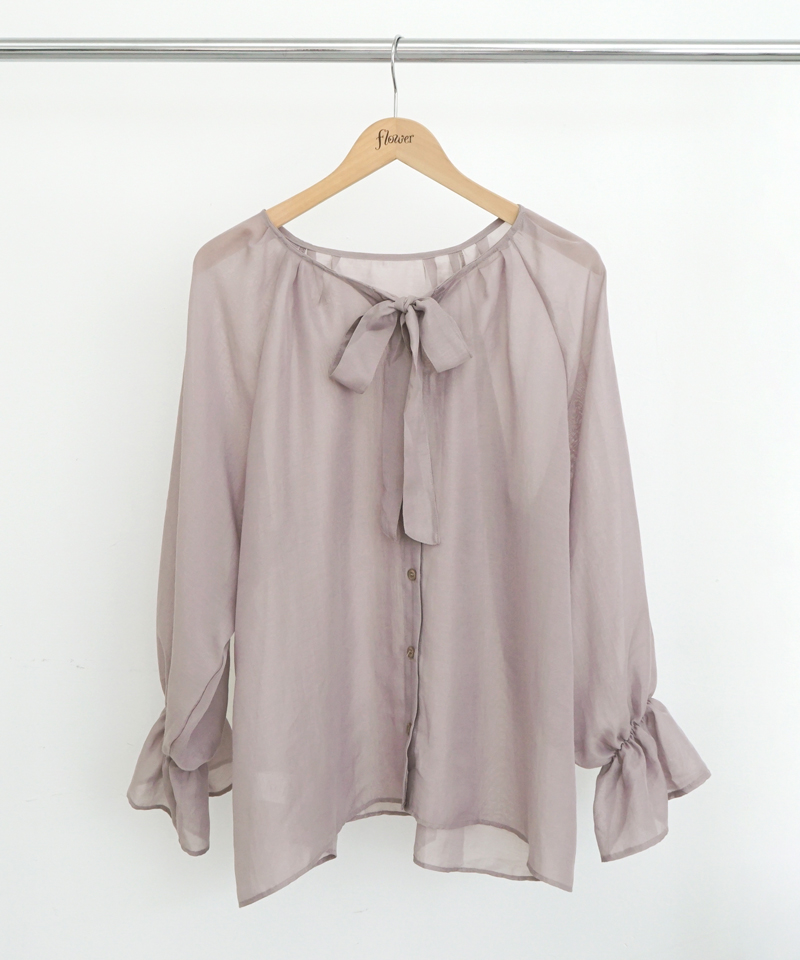 slow ribbon blouse～ｽﾛｰﾘﾎﾞﾝﾌﾞﾗｳｽ | flower／フラワー公式通販