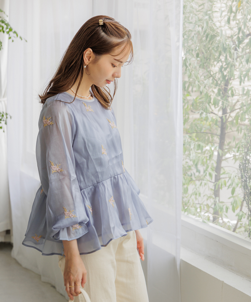 gloss flower blouse～ｸﾞﾛｽﾌﾗﾜｰﾌﾞﾗｳｽ | flower／フラワー公式通販