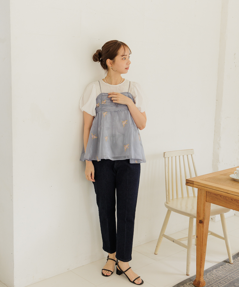 OUTLET】gloss blooming bustier～ｸﾞﾛｽﾌﾞﾙｰﾐﾝｸﾞﾋﾞｽﾁｪ | flower