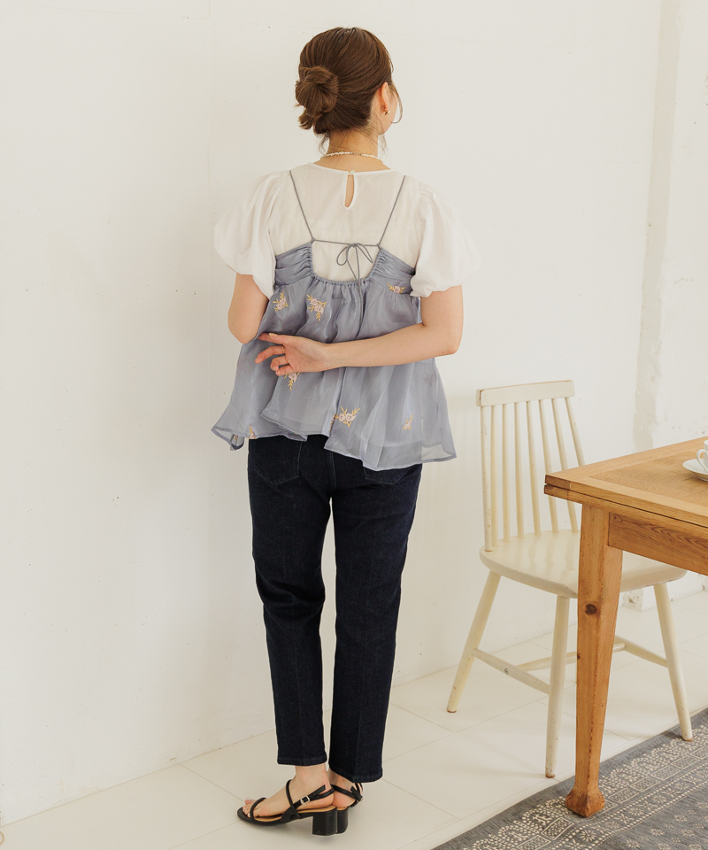レース刺繍ビスチェ(M OFF WHITE): トップス｜PMbox P&M