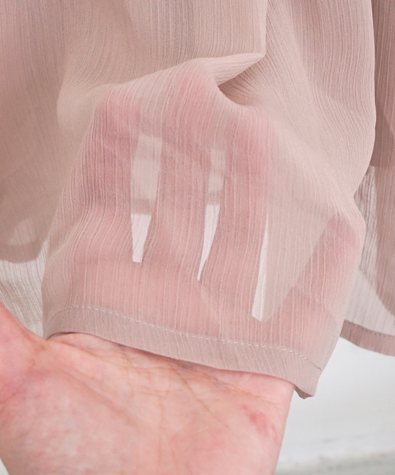 OUTLET】wavy sheer onepiece～ｳｪｰﾋﾞｰｼｱｰﾜﾝﾋﾟｰｽ | flower