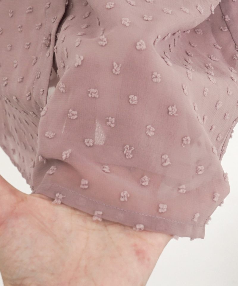 OUTLET】ribbon collar dot blouse～ﾘﾎﾞﾝｶﾗｰﾄﾞｯﾄﾌﾞﾗｳｽ | flower／フラワー公式通販