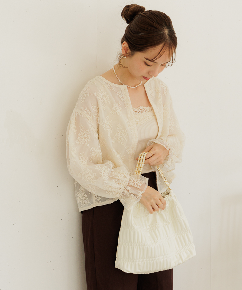 OUTLET】bouquet balloon blouse～ﾌﾞｰｹﾊﾞﾙｰﾝﾌﾞﾗｳｽ | flower／フラワー ...