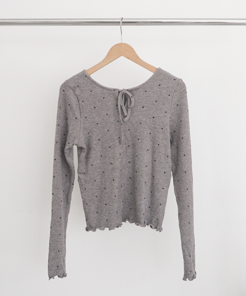 heart rib top2～ﾊｰﾄﾘﾌﾞﾄｯﾌﾟ2 | flower／フラワー公式通販