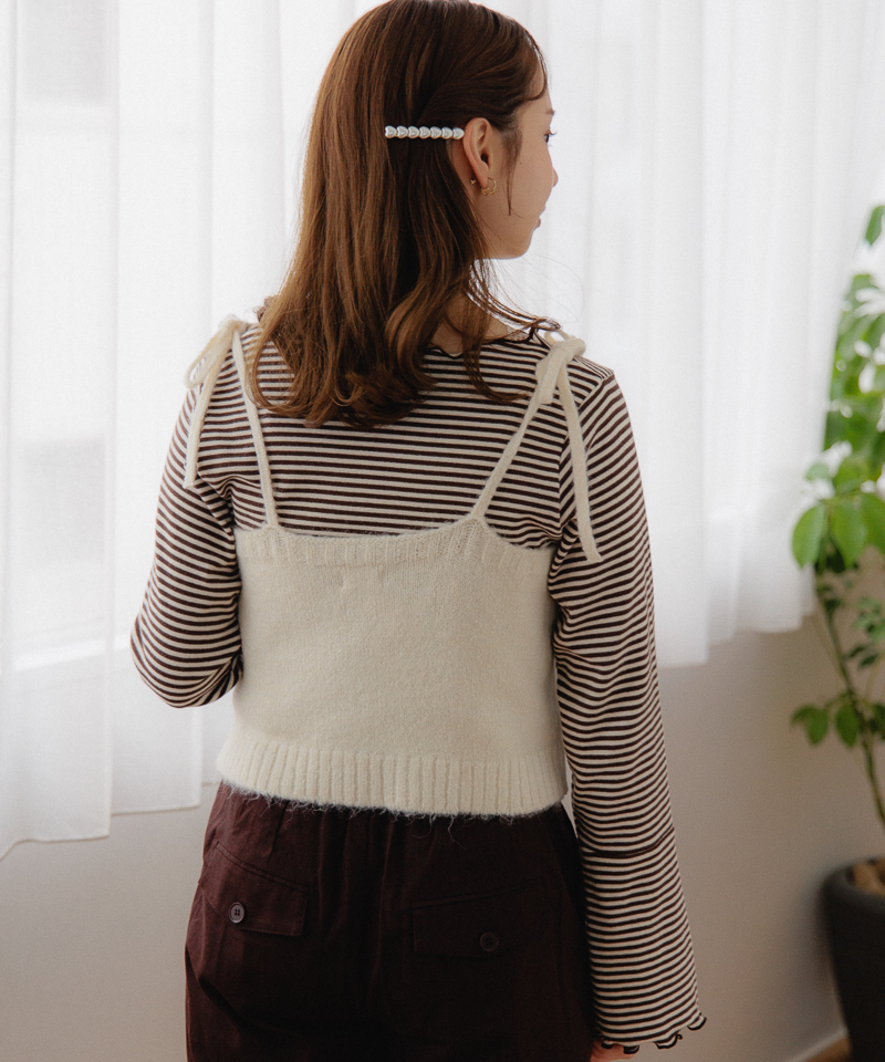 40%OFF】ribbon knit bustier～ﾘﾎﾞﾝﾆｯﾄﾋﾞｽﾁｪ | flower／フラワー公式通販