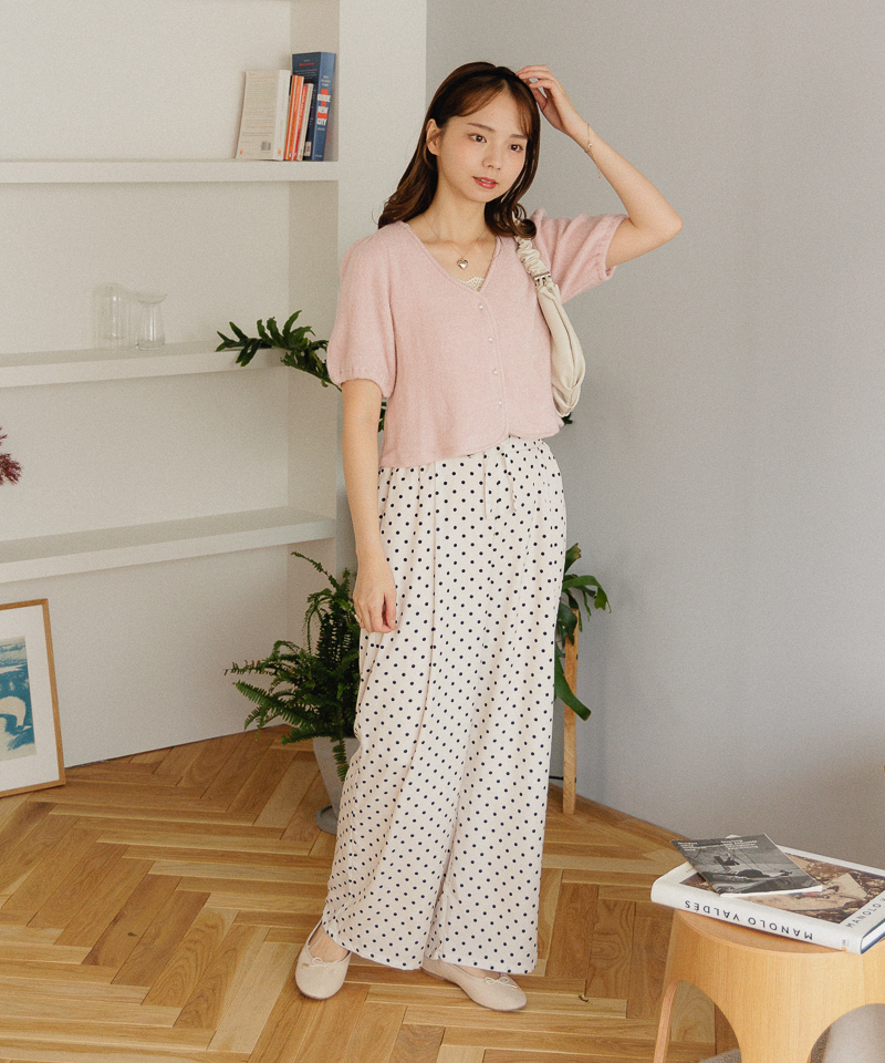 30%OFF】loosely dot pants～ﾙｰｽﾞﾘｰﾄﾞｯﾄﾊﾟﾝﾂ | flower／フラワー公式通販