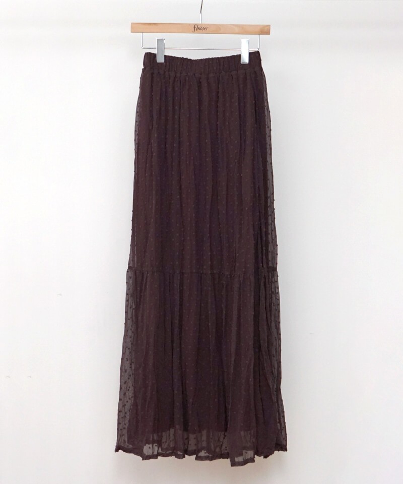 OUTLET】sheer dot skirt～ｼｱｰﾄﾞｯﾄｽｶｰﾄ | flower／フラワー公式通販