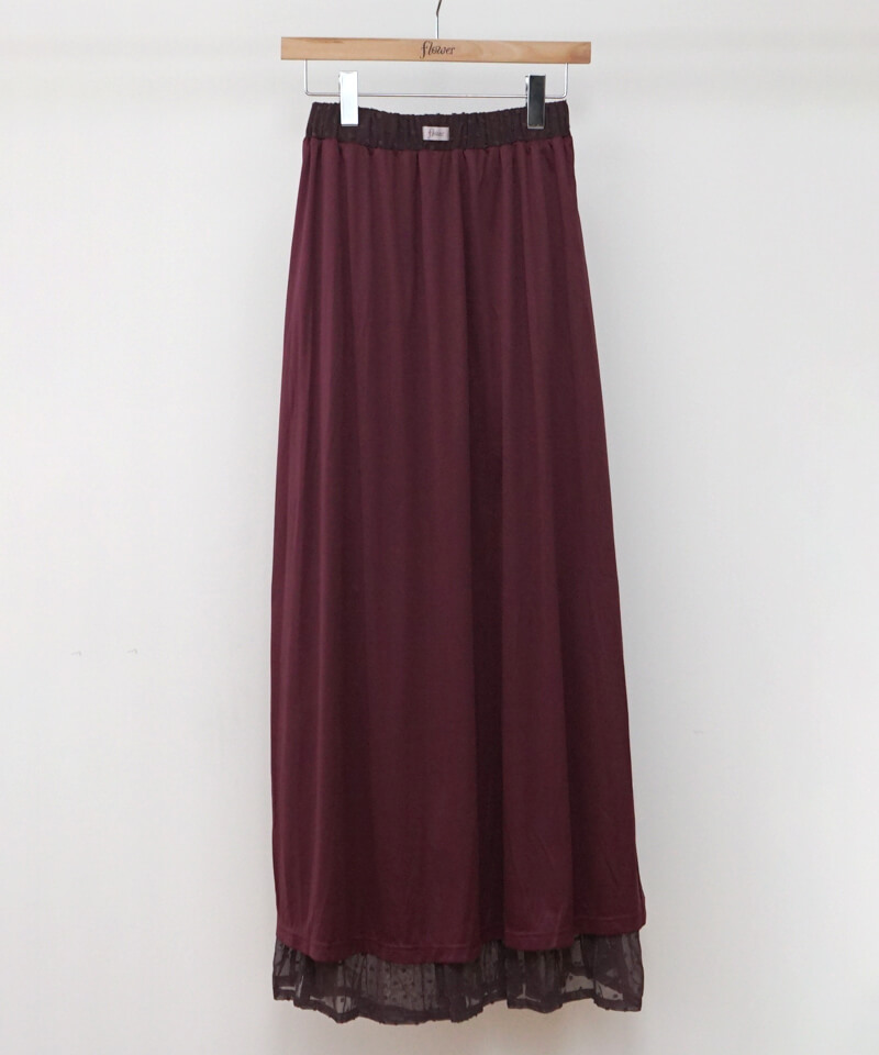 OUTLET】sheer dot skirt～ｼｱｰﾄﾞｯﾄｽｶｰﾄ | flower／フラワー公式通販
