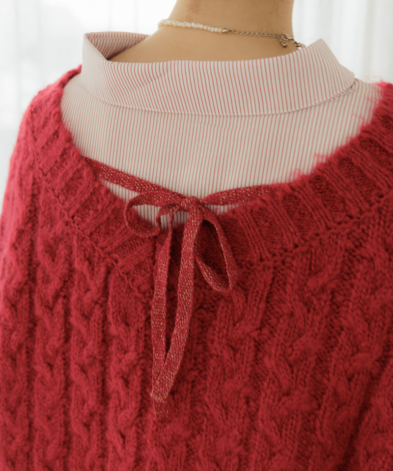 50%OFF】chewy aran knit～ﾁｭｰｲｰｱﾗﾝﾆｯﾄ | flower／フラワー公式通販