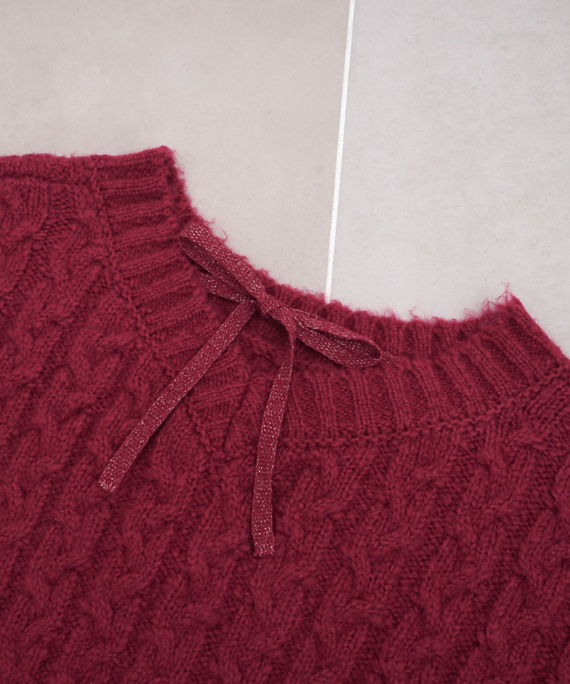 OUTLET】chewy aran knit～ﾁｭｰｲｰｱﾗﾝﾆｯﾄ | flower／フラワー公式通販