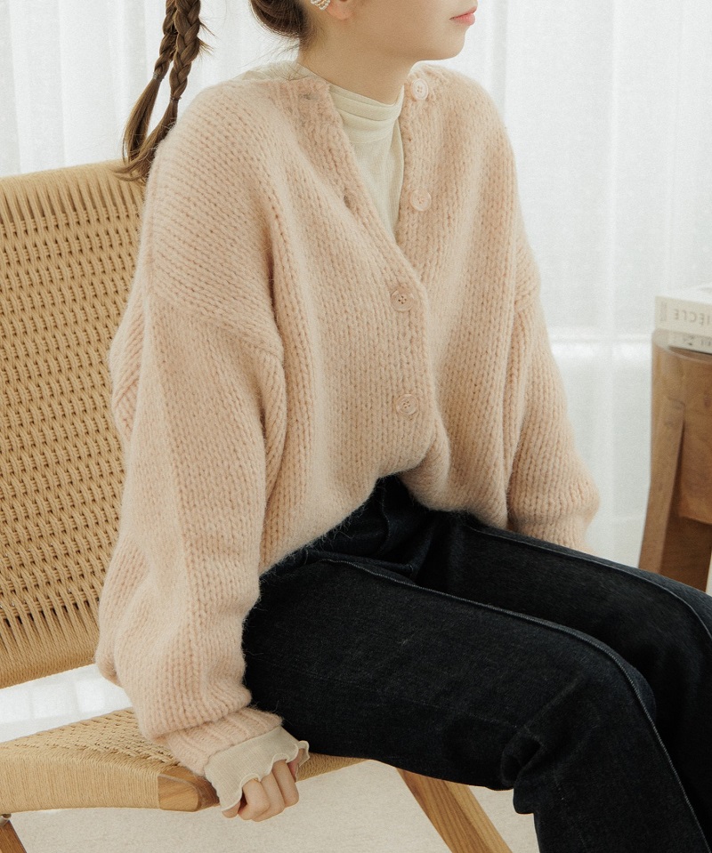 50%OFF】souffle knit cardigan～ｽﾌﾚﾆｯﾄｶｰﾃﾞｨｶﾞﾝ | flower／フラワー