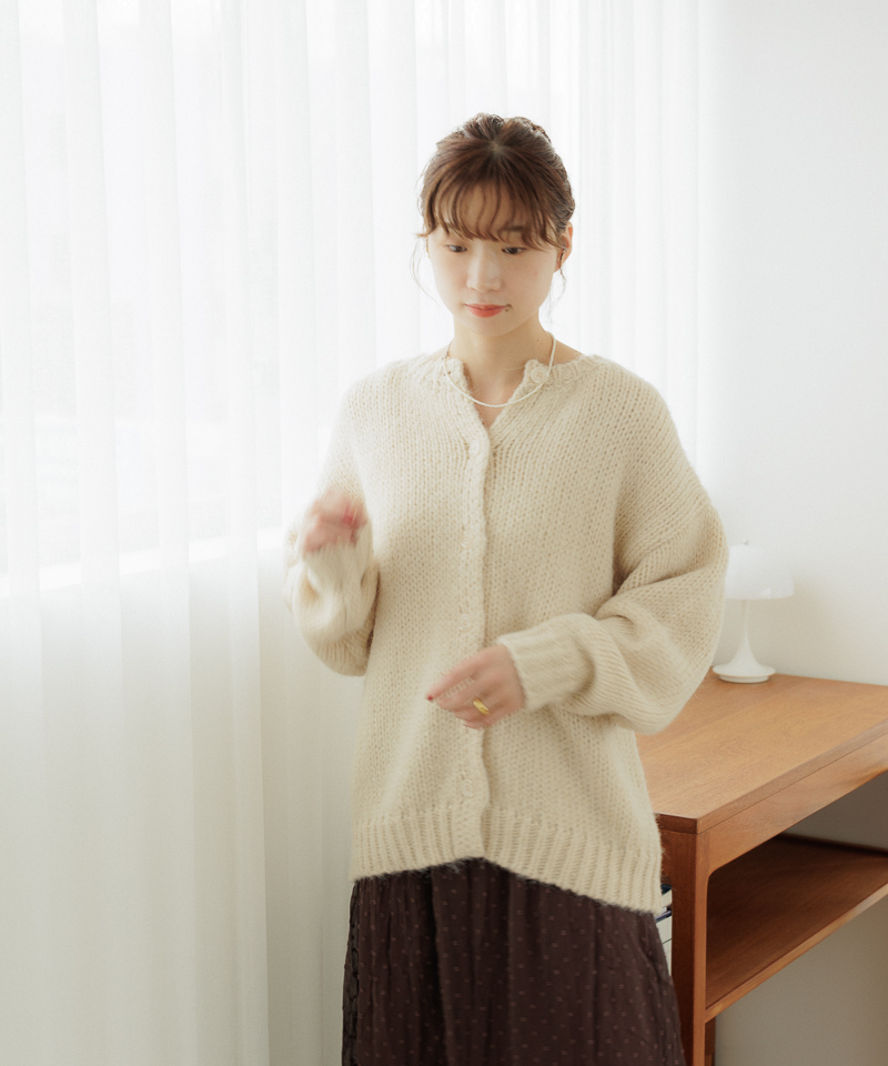 souffle knit cardigan～ｽﾌﾚﾆｯﾄｶｰﾃﾞｨｶﾞﾝ | flower／フラワー公式通販