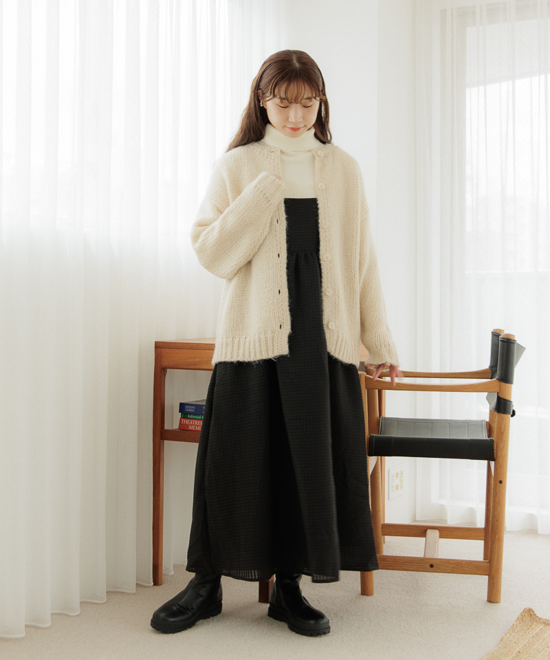 souffle knit cardigan～ｽﾌﾚﾆｯﾄｶｰﾃﾞｨｶﾞﾝ | flower／フラワー公式通販