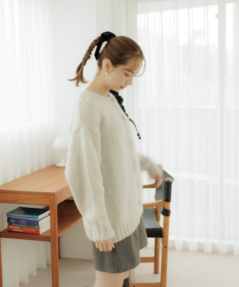 souffle knit cardigan～ｽﾌﾚﾆｯﾄｶｰﾃﾞｨｶﾞﾝ | flower／フラワー公式通販