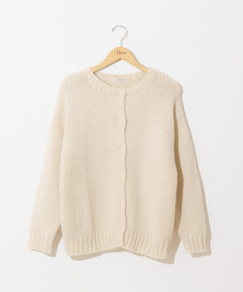 60%OFF】souffle knit cardigan～ｽﾌﾚﾆｯﾄｶｰﾃﾞｨｶﾞﾝ | flower