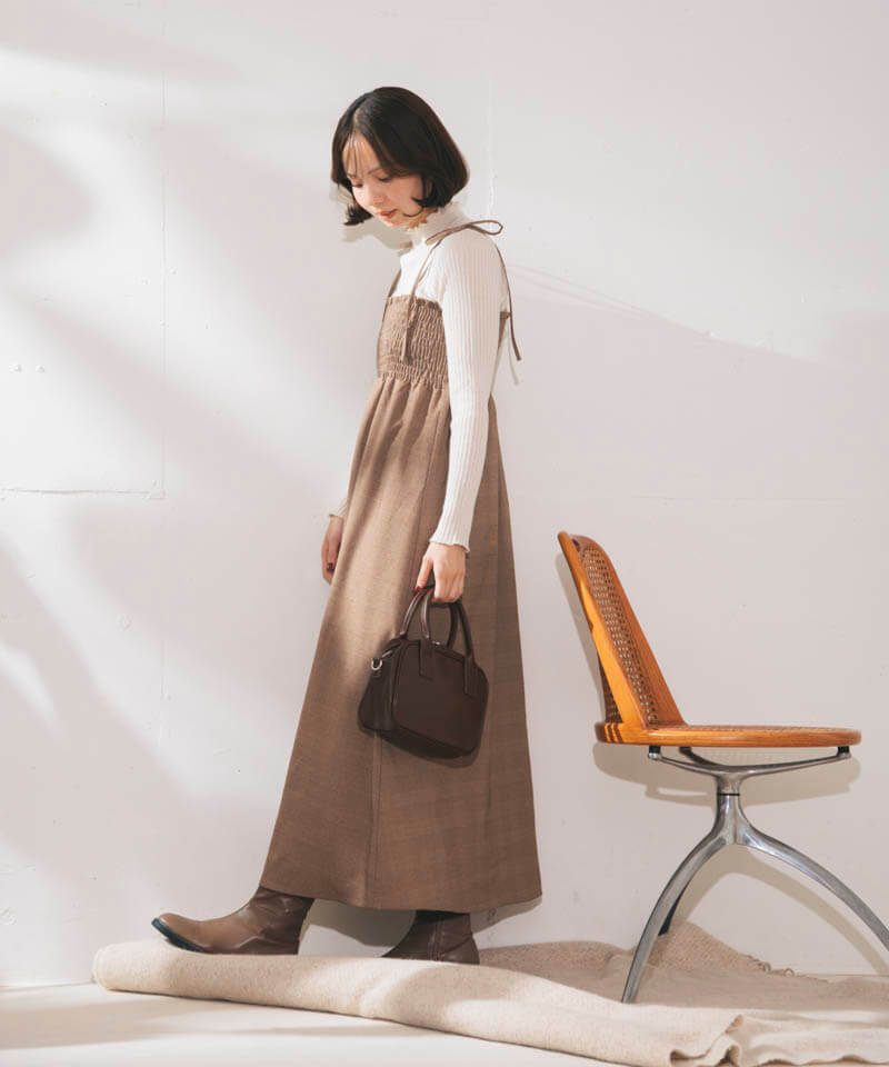 PRIDE プライド38 美品 アシンメトリック デザイン ニットベスト 茶黒 bright rib knit4～ﾌﾞﾗｲﾄﾘﾌﾞﾆｯﾄ4 | flower／フラワー公式通販