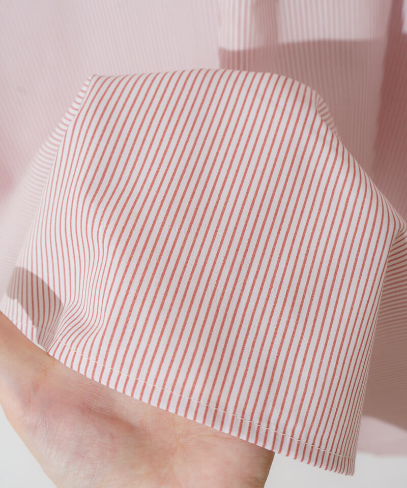 OUTLET】candy stripe shirts～ｷｬﾝﾃﾞｨｽﾄﾗｲﾌﾟｼｬﾂ | flower／フラワー