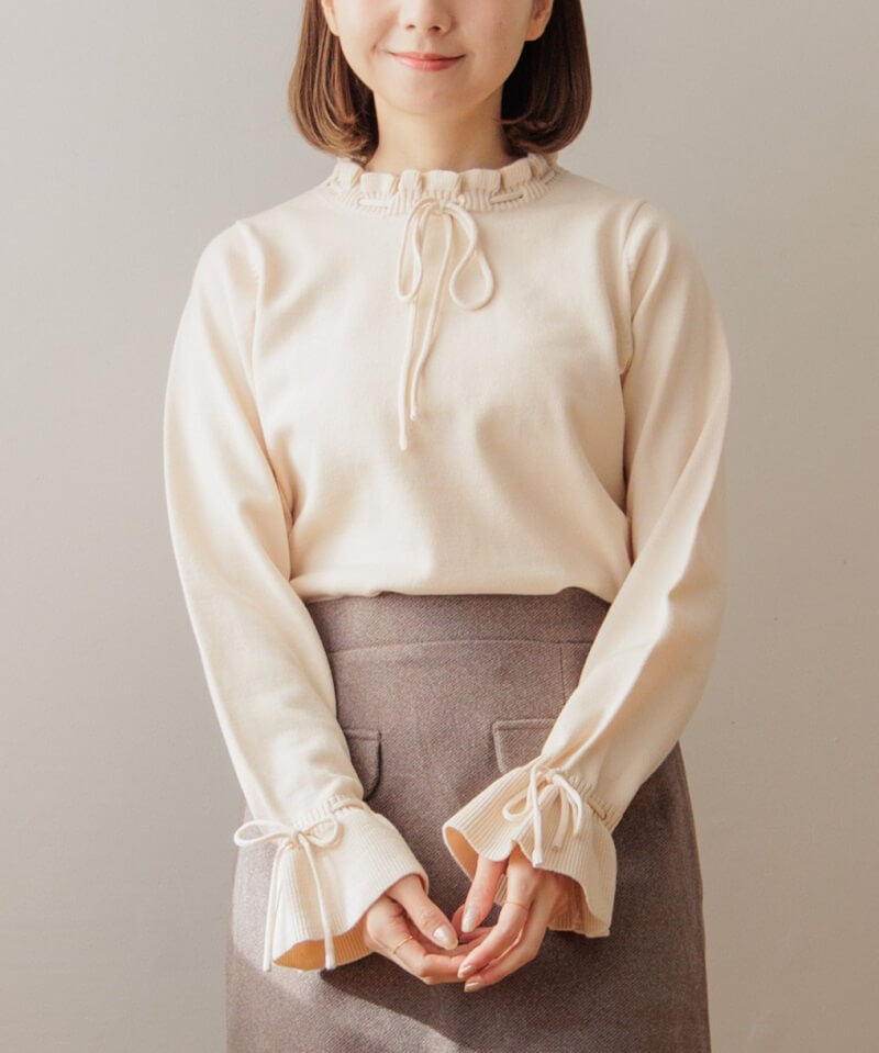 classic ribbon knit～ｸﾗｼｯｸﾘﾎﾞﾝﾆｯﾄ | flower／フラワー公式通販