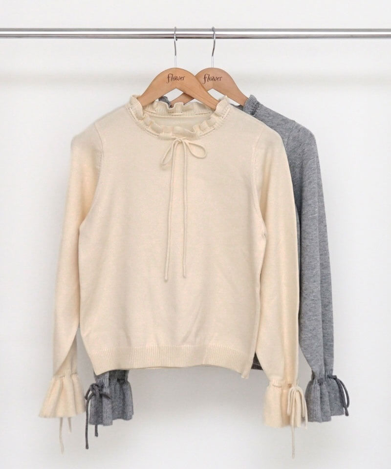 OUTLET】classic ribbon knit～ｸﾗｼｯｸﾘﾎﾞﾝﾆｯﾄ | flower／フラワー公式通販