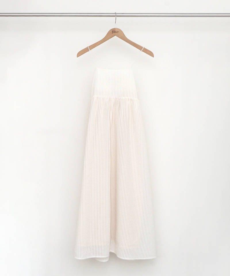 sheer check cami onepiece～ｼｱｰﾁｪｯｸｷｬﾐﾜﾝﾋﾟｰｽ | flower