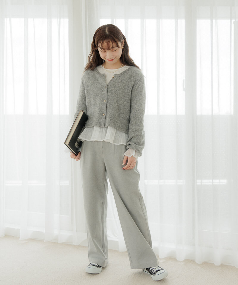 OUTLET】warmy tuck pants2～ｳｫｰﾐｰﾀｯｸﾊﾟﾝﾂ2 | flower／フラワー