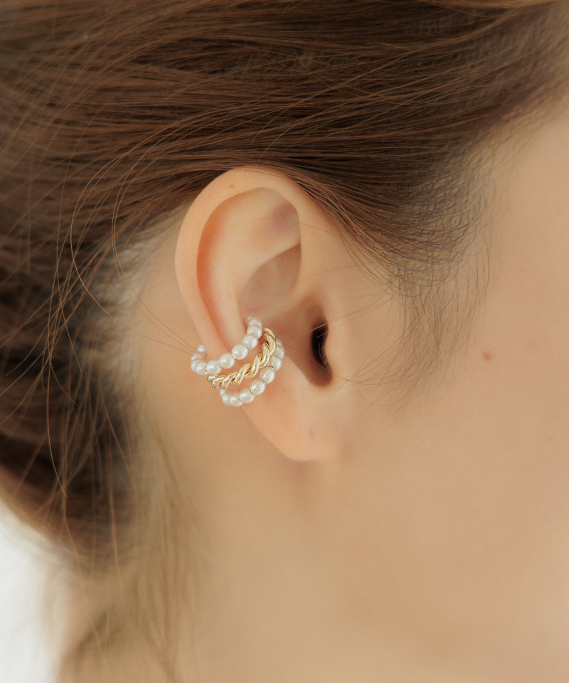 pearly mix earcuff～ﾊﾟｰﾘｰﾐｯｸｽｲﾔｰｶﾌ | flower／フラワー公式通販