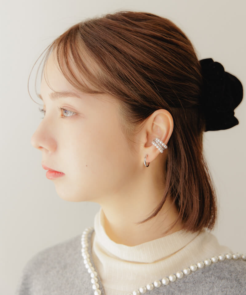 pearly mix earcuff～ﾊﾟｰﾘｰﾐｯｸｽｲﾔｰｶﾌ | flower／フラワー公式通販