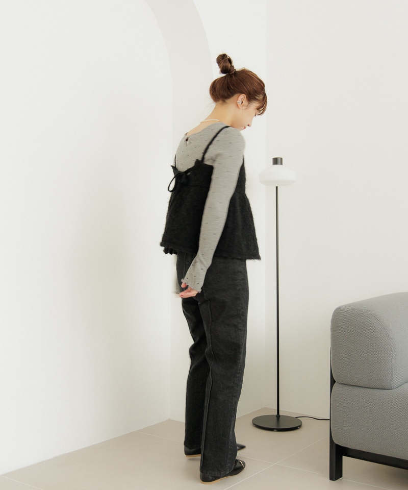 全国送料無料・イイ店 OUTLET】pintuck denim pants2～ﾋﾟﾝﾀｯｸﾃﾞﾆﾑﾊﾟﾝﾂ2 | flower シャツ/ブラウス(長袖/七分)