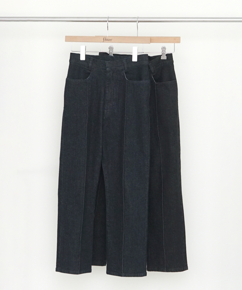 OUTLET】pintuck denim pants2～ﾋﾟﾝﾀｯｸﾃﾞﾆﾑﾊﾟﾝﾂ2 | flower／フラワー 