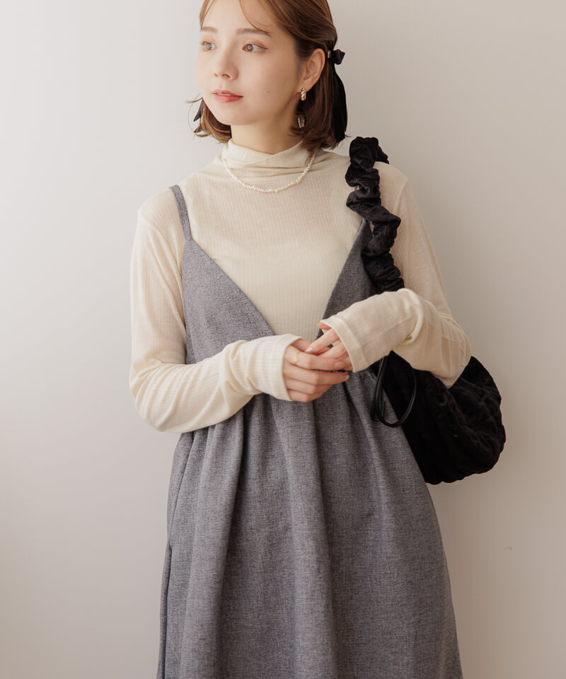 OUTLET】chic gather onepiece～ｼｯｸｷﾞｬｻﾞｰﾜﾝﾋﾟｰｽ | flower／フラワー 