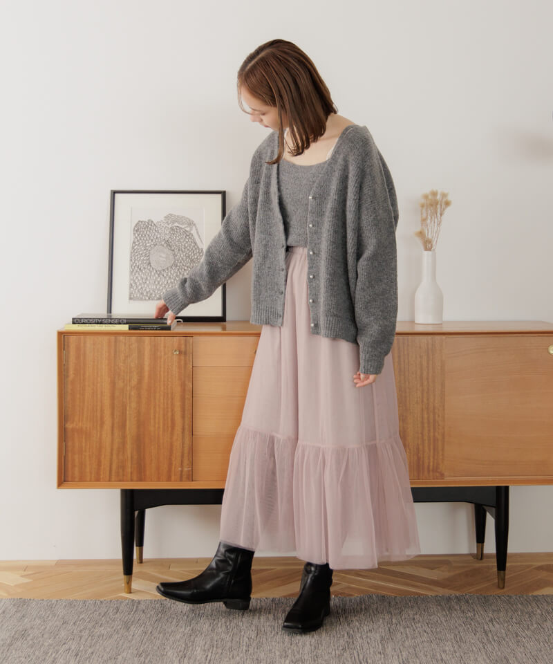 OUTLET】fluffy ensemble knit2～ﾌﾗｯﾌｨｱﾝｻﾝﾌﾞﾙﾆｯﾄ2 | flower／フラワー 