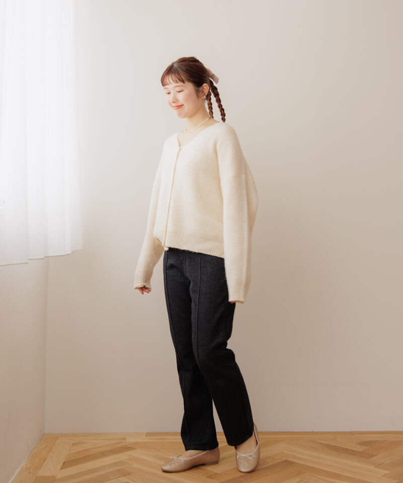 OUTLET】fluffy ensemble knit2～ﾌﾗｯﾌｨｱﾝｻﾝﾌﾞﾙﾆｯﾄ2 | flower／フラワー 