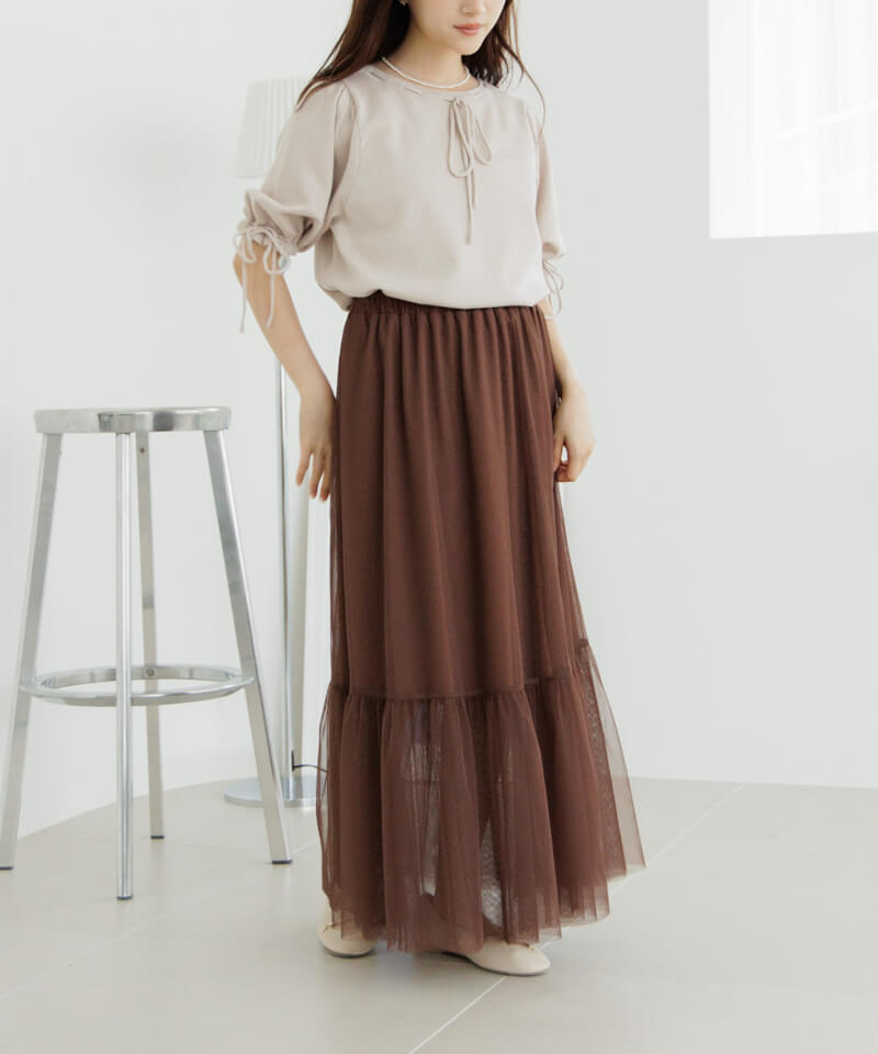 40%OFF】ballet tulle skirt～ﾊﾞﾚｴﾁｭｰﾙｽｶｰﾄ | flower／フラワー