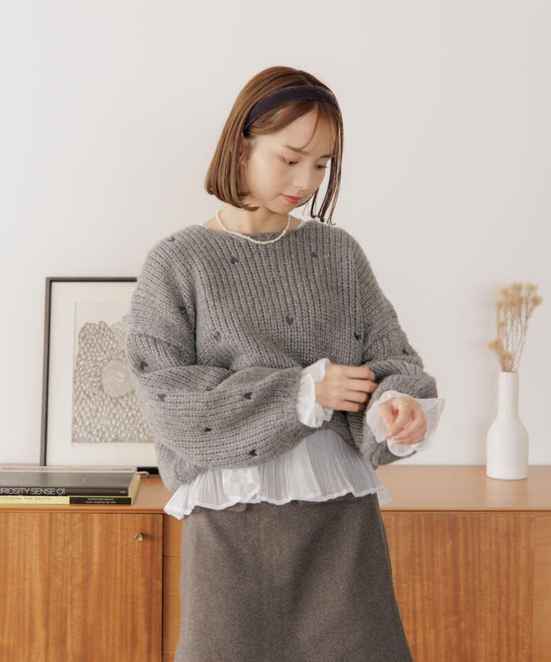 ニット ハート ♡pattern KNIT | nate-hospital.com