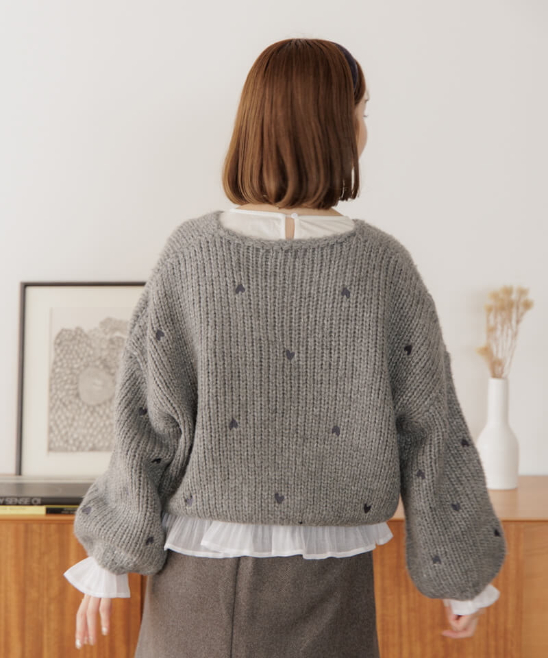 OUTLET】heart knit2～ﾊｰﾄﾆｯﾄ2 | flower／フラワー公式通販