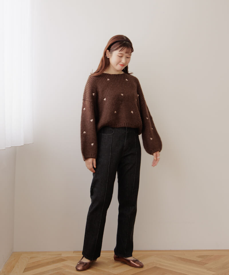 OUTLET】heart knit2～ﾊｰﾄﾆｯﾄ2 | flower／フラワー公式通販